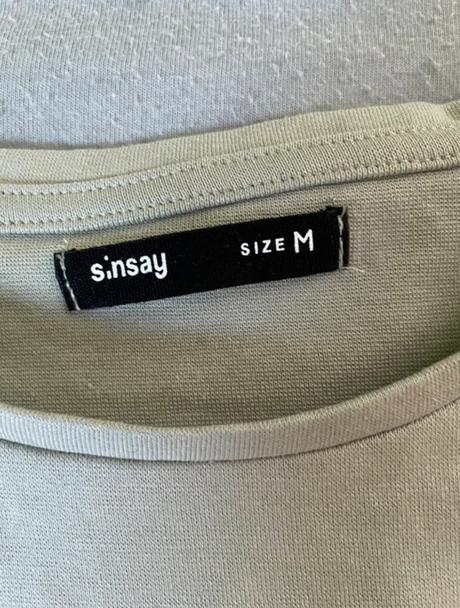 Matovo zelene uzke tricko, sinsay,m