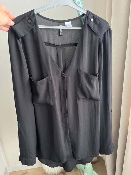 Čierna blúzka, h&m,xs