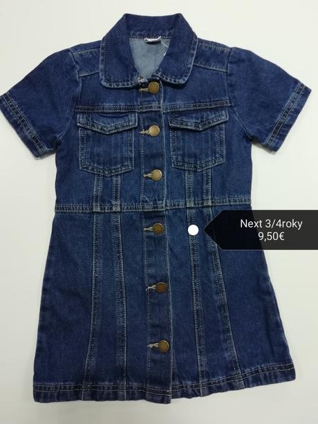 Rifľové košeľové šaty next, next,104