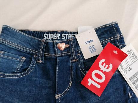 Elastické rifle, h&m,104