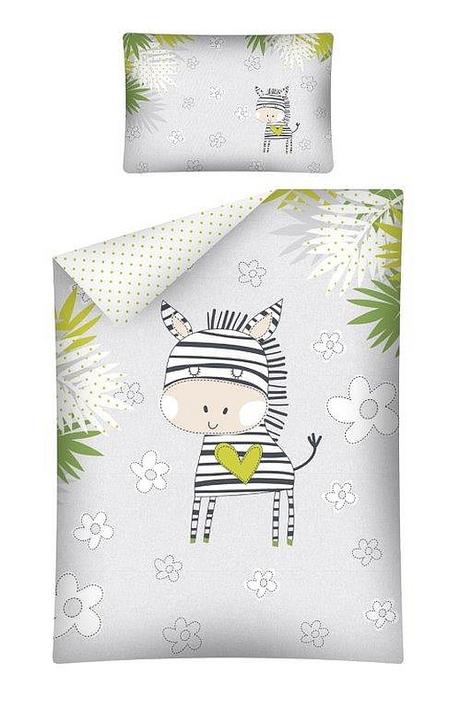 Obliečky do postieľky zebra 100/135, 40/60, šírka (cm): 100,dĺžka (cm): 130