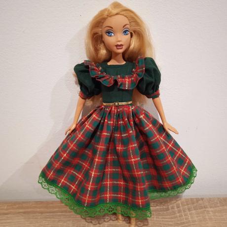 Vianočné šaty pre barbie, 