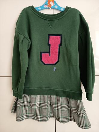 Nové mikinove šaty 12/128 tchibo, tchibo,122