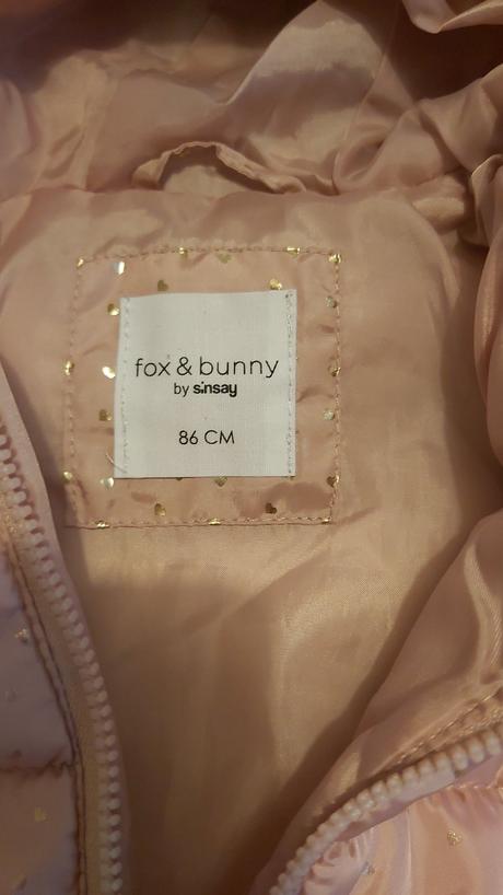 Bunda staroružová s trblietkami, fox & bunny,86