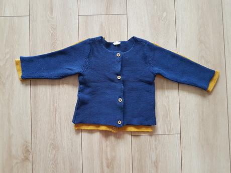 H&m pletený sveter - horčicový, h&m,92