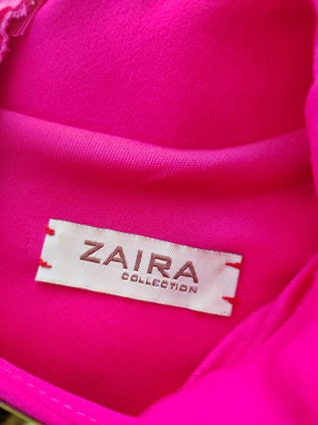 Cyklamenove elegantné šaty zaira 36-38, s