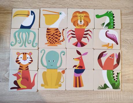 Hra heads&tails(hravý a chvosty)/ 2-kusové puzzle, 