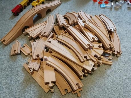 Drevená dráha - vláčik, ikea a lidl, lillabo, 