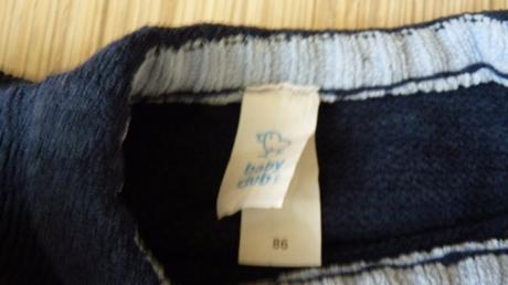 Modry teply svetrik s medvedikom,c and a,86, c&a,86