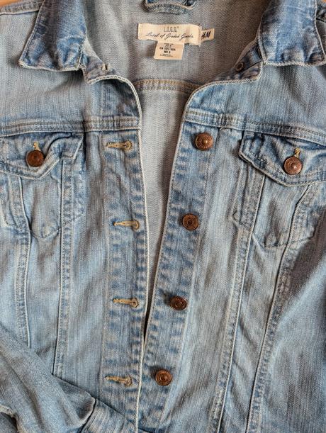 Rifľová bunda, h&m,38