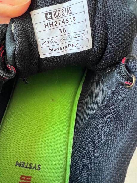 Tenisky big star, 36