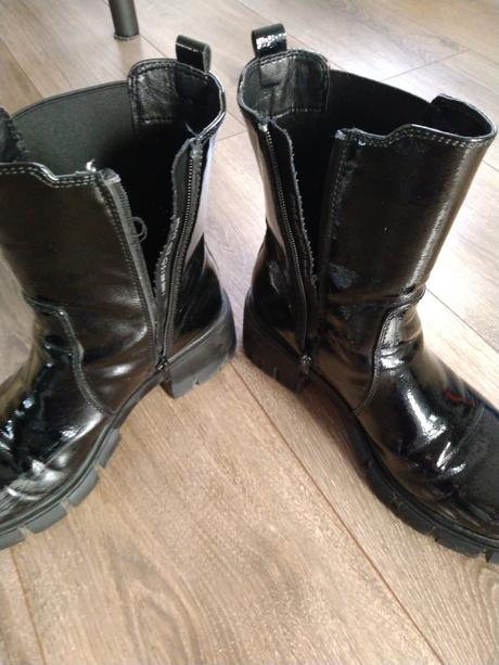 Lakované čižmy, deichmann,37