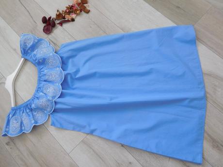 Šaty bavlnené s krajkou 36/38v,, 36