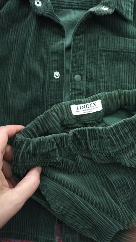 Olivový mendžestrový komplet, lindex,98