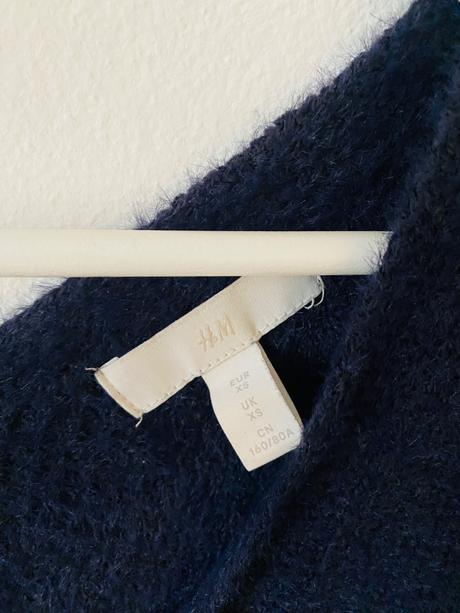 H&m tmavomodrý svetrík, h&m,xs