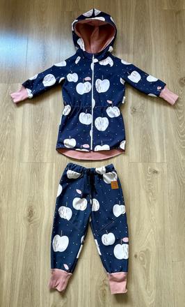 Bunda a nohavice softshell, 104