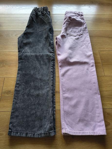 Široké trendy rifle, h&m,140