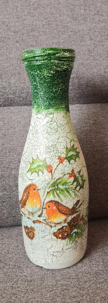 Vianočná váza, dekorácia, 