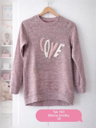 Mikinové šaty, 140