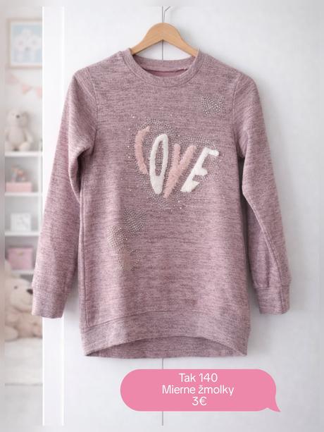 Mikinové šaty, 140