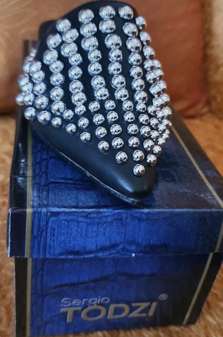 Čierne mules šľapky, 37