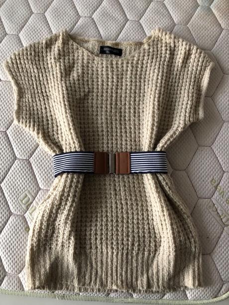 Hruba strikovana tunika, bershka,s