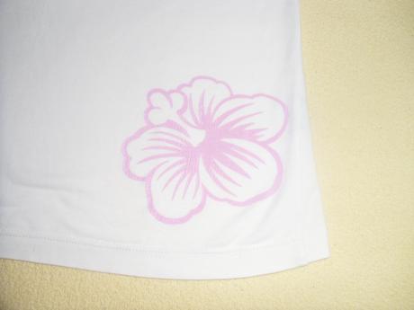 Biele tricko s kvietockom, s