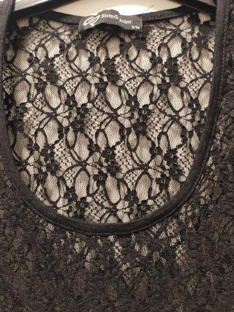 Priesvitne cipkovane tricko/saty, s