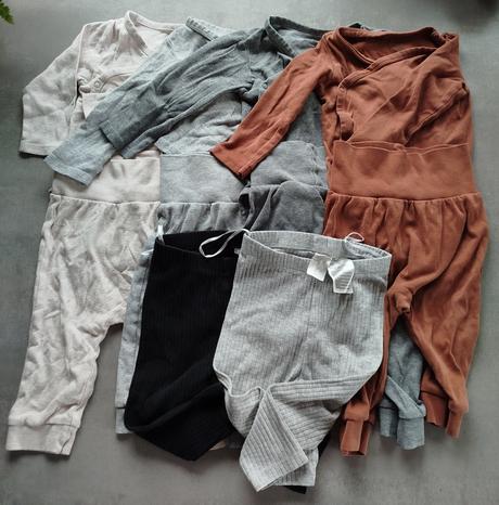 H&m zavinovacie body s nohavicami +2 nohavice zdar, h&m,74