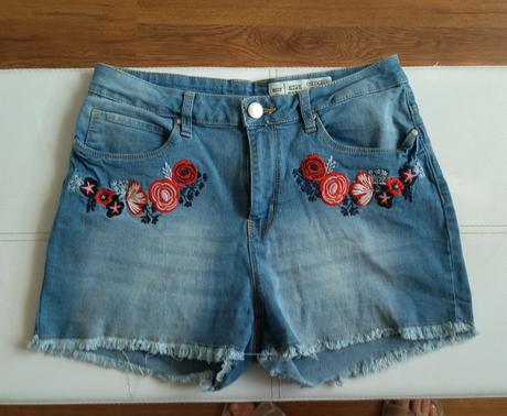 Riflové šortky s vysokým pásom, esmara,m