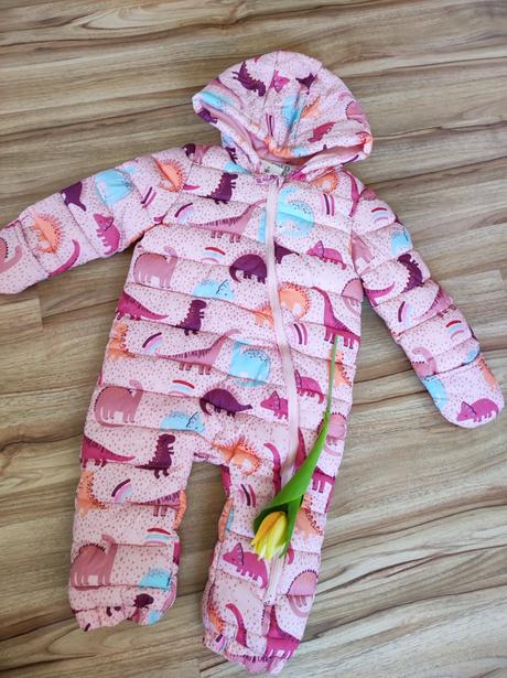 Teplý overal, kombinéza dino vzor, f&f,62 / 86