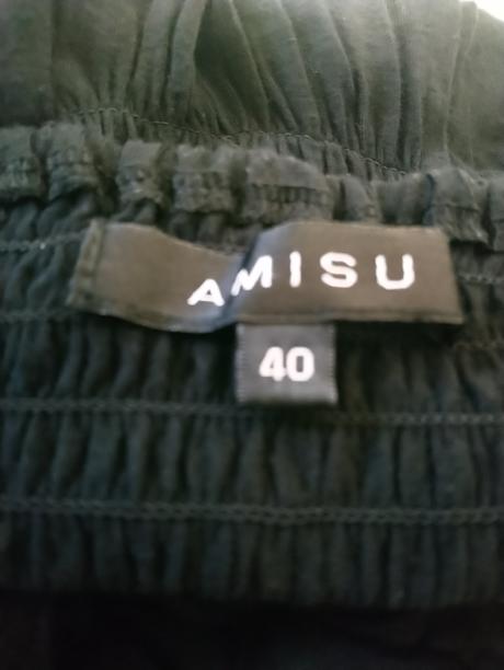 Dámske elastické čierne šaty, amisu, amisu,s