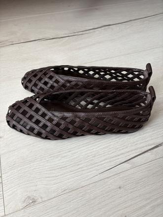 Sieťované balerínky - 35, h&m,35