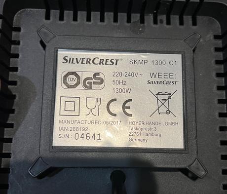 Príslušenstvo silvercrest skmp1300c1, silver crest