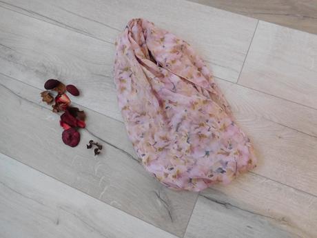 Šatka ružové kvety, 