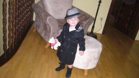 Krásny klasický baloňáčik, h&m,110