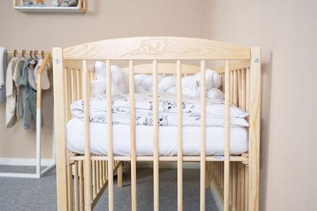 Nová postieľka prírodná / biela - vyrezávaný macko, šírka (cm): 60,dĺžka (cm): 120