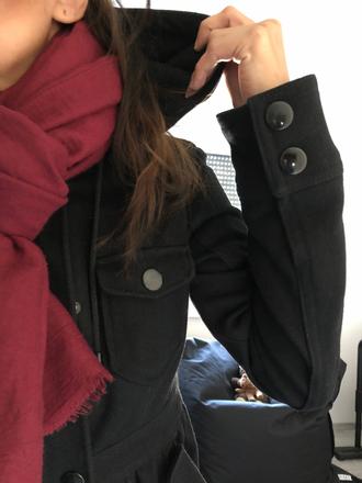 Bershka čierny kabat, bershka,m