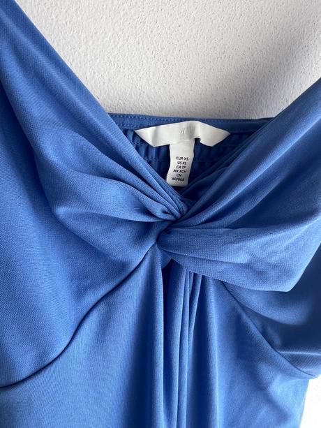Midi modré šaty, h&m,xs