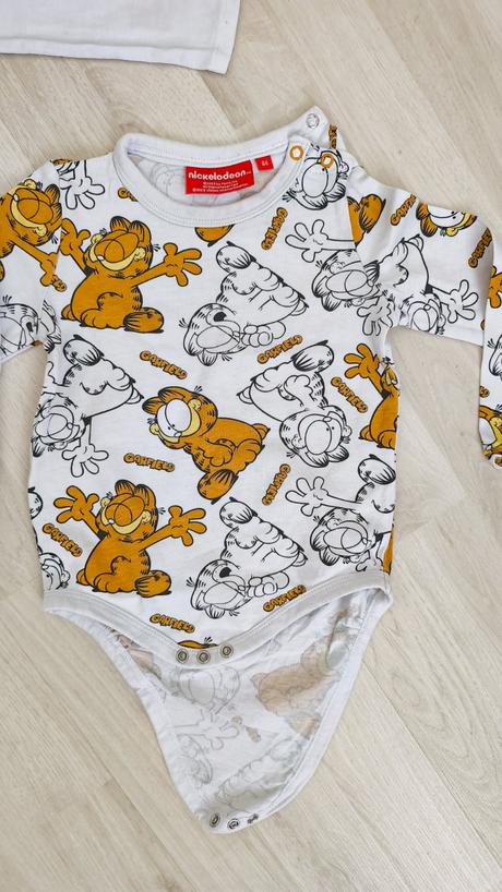 2x body s dlhým rukávom garfield, nickelodeon,86