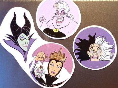 Nálepky - disney villains, 