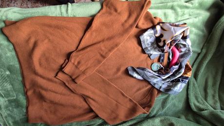 Pulovrik 2xl tehlovej farby, c&a,xxl