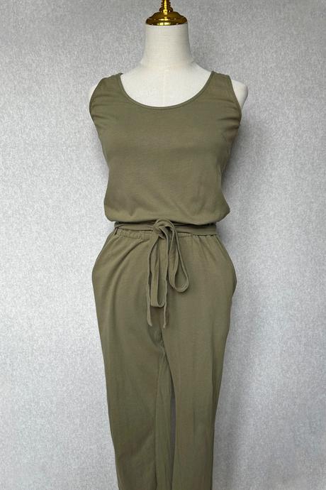 Minimalistický bavlnený overal, xs