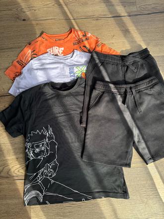 Trička + šortky, f&f,134