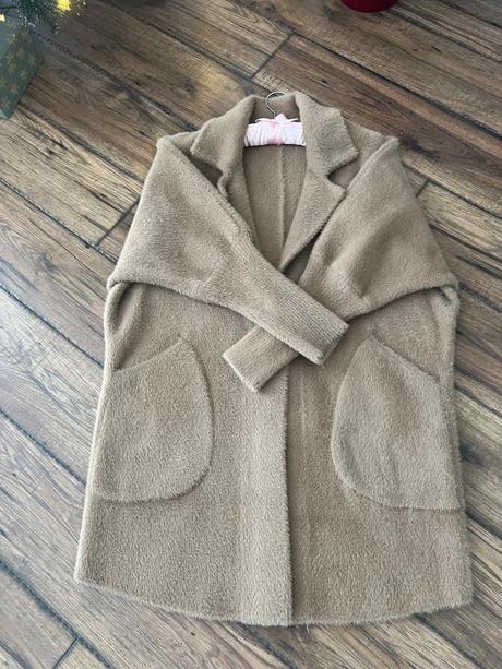 Hnedý alpaka kabát, 