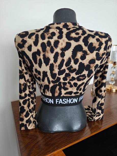 Leopardi crop top, s