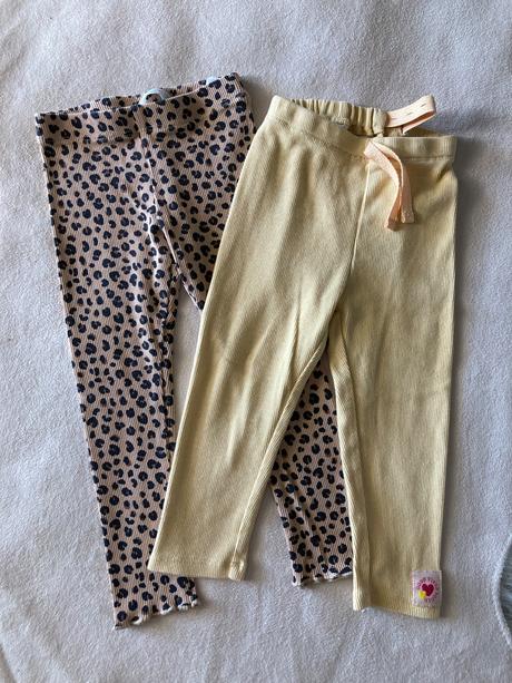 Vrúbkované legínky 86/92, h&m,86