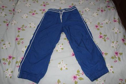 Modré podšité nohavice h&m 110, h&m,110
