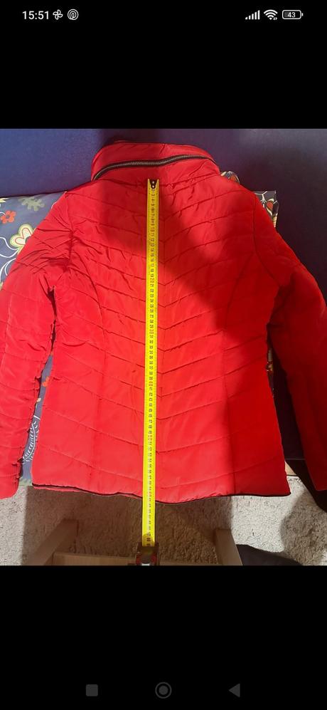Červená zimná bunda, f&f,38