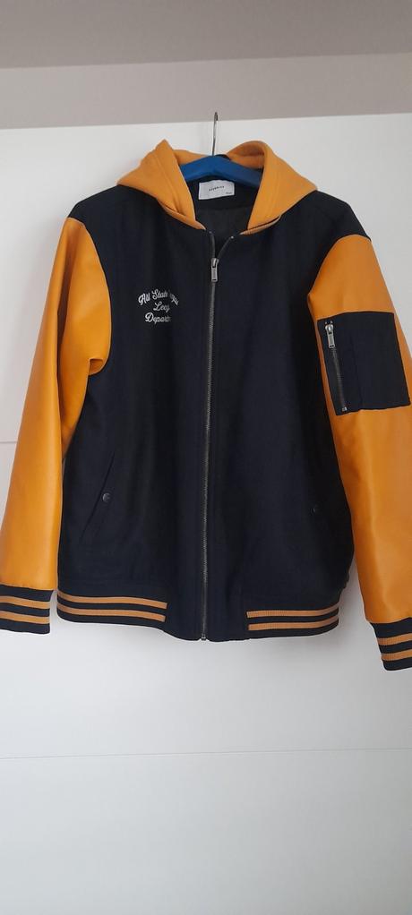 Bomberka pre chlapcov horčicovo čierna - nová, reserved,170